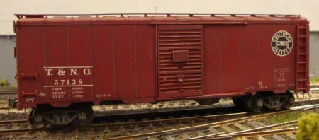 The completed box car ready for service.