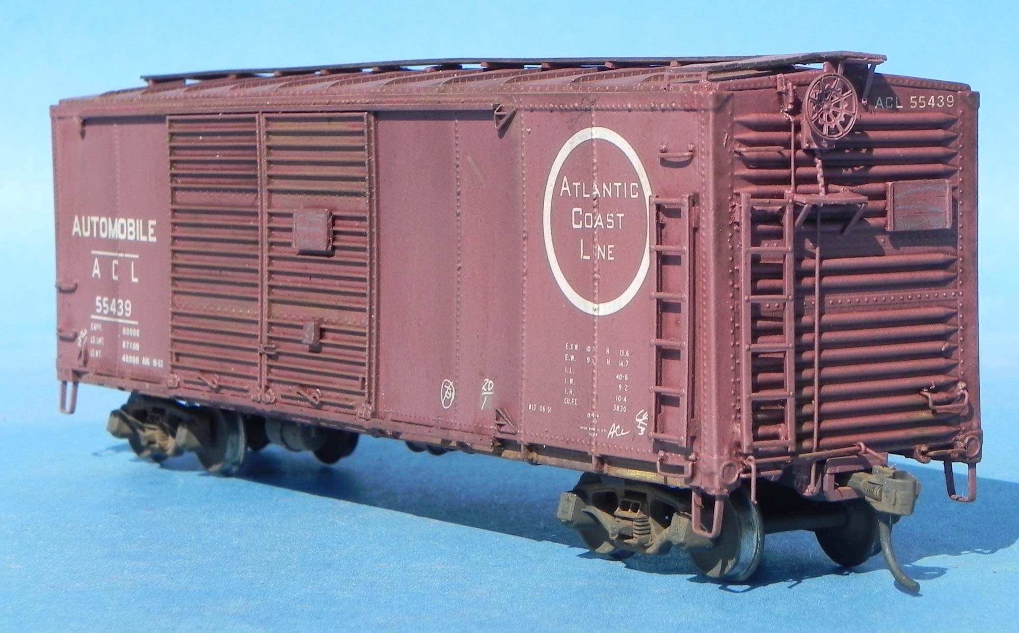 K4 S Decals Atlantic Coast Line 40 Ft Boxcar White ACL Thanks For Using... 